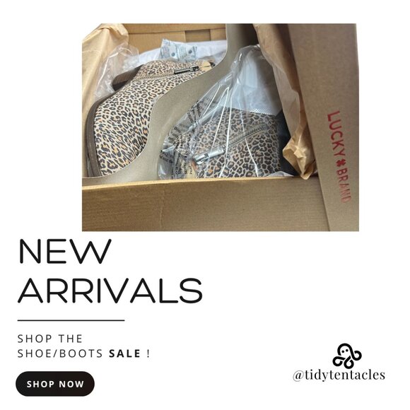 New Lucky Brand Women's Size 7.5 in Leopard Print - Picture 5 of 5